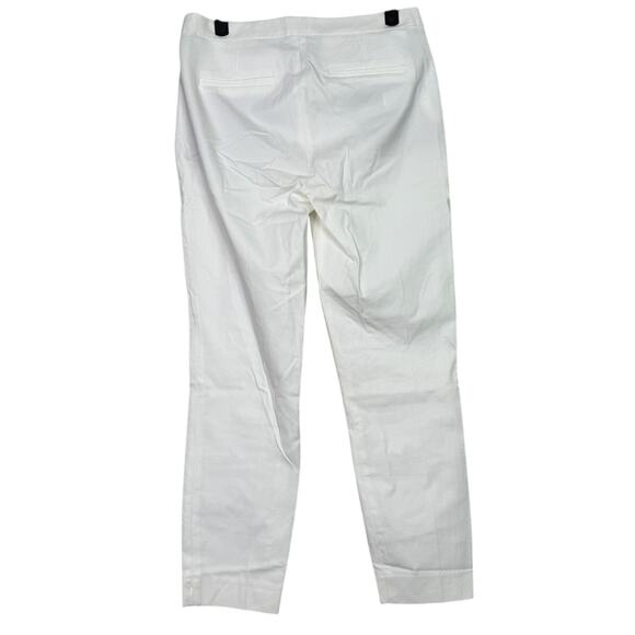 J.Crew Martie Crop Bi Stretch Pullon Ankle Dress Pant Trousers Side Zip 4 White - Picture 6 of 15